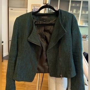 Green Banana Republic blazer w zipper